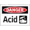 Electromark Danger Sign, 7 in Height, 10 in Width, Aluminum, English Y476087 - alternate 3