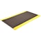Notrax Antifatigue Mat, 6 ft. L x 2 ft. W, 1/2" Thickness, Closed Cell PVC Foam, Corrugated, Black/Yellow 413S0026BY - alternate 4