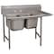Advance Tabco Scullery Sink 24 in x 24 in, 2, 2, Floor Mount, 18 ga. 304 Stainless Steel 9-42-48-24R - alternate 1