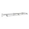 Glaro Coat Rack, 1 Shelf, 72 In W, Satin Aluminum 501-72SA - alternate 1