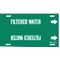 Brady Pipe Marker, FilteR Water, Gn, 6 to7-7/8 In 4058-F - alternate 1