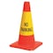Rockford Silk Screen Process Traffic Cone Collar, Waterproof Cloth Vinyl, 10 1/2 in Height, 0.5 lb, Yellow 6 PK CS-18 - alternate 2