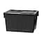 Orbis Attached Lid Container, 9.72 gal Volume Cap., 21 7/8 in L, 15 1/4 in W, 9 1/4 in H, Black FP143 Black Recycled - alternate 2