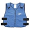 Techniche Cooling Vest, Cotton, Cold Pack Inserts, 2 to 3 hr Max Cooling Time, Zipper Closure, 23 in Length 6626-BLUEL/XL - alternate 2