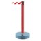 Tensabarrier Barrier Post with Belt, Red, 7 1/2 ft Length, 38 in Post Height, No Legend, UPVC 885-21-STD-NO-D3X-C - alternate 1