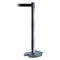 Tensabarrier Barrier Post with Belt, Black, 7 1/2 ft Length, 38 in Post Height, No Legend RB1-73-73-STD-NO-B9X-C - alternate 1
