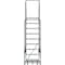 Ballymore 123 in H Steel Rolling Ladder, 9 Steps, 450 lb Load Capacity WA093214G - alternate 2