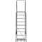 Ballymore 123 in H Steel Rolling Ladder, 9 Steps, 450 lb Load Capacity WA093214G - alternate 6