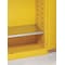 Jamco Hazardous Material Storage Cabinet, 45 gal, 2 Shelves, Steel, 43 in W x 65 in H x 18 in D, Yellow BM45YP - alternate 8