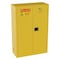 Jamco Hazardous Material Storage Cabinet, 45 gal, 2 Shelves, Steel, 43 in W x 65 in H x 18 in D, Yellow BM45YP - alternate 1