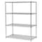 Metro Stackable Ledge, D x 72"W x 4"H, Chrome L72N-4C-1PK - alternate 4