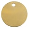 C.H. Hanson Blank Tag, Brass, 1 1/4 in H x 1 1/4 in W, Brass, Round, 25 PK 42842 - alternate 1