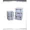 Rubbermaid Commercial Hang & Stack Storage Bin, Plastic, Gray, 10 in H, 19 1/2 in W, 23 1/2 in L FG173100GRAY - alternate 1
