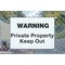 Electromark This Gate Must Be Kept Locked, 20 in W x 14 in H, Aluminum S1347A14 - alternate 1