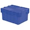 Orbis Attached Lid Container, 29.92 gal Volume Cap., 23 7/8 in L, 19 5/8 in W, 15 1/4 in H, Plastic, Blue FP403 Blue - alternate 1
