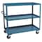 Jamco Utility Cart with Lipped Metal Shelves, Steel, 3,000 lb Load Capacity, 3 Shelves, 66 in L, 31 in W CC360P600GP - alternate 1