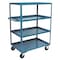 Jamco Utility Cart with Lipped Metal Shelves, Steel, 3,000 lb Load Capacity, 3 Shelves, 66 in L, 31 in W CC360P600GP - alternate 2