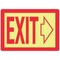 Electromark Exit Sign, Fiberglass, 14" W, 10" H, Exit (Arrow Right), Red, Yellow 24194P - alternate 1