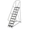 Ega 126 in H Steel Rolling Ladder, 9 Steps, 450 lb Load Capacity Z056 - alternate 1