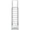 Ballymore 143 in H Steel Rolling Ladder, 11 Steps, 450 lb Load Capacity 113214R - alternate 8