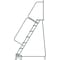 Ballymore 103 in H Steel Rolling Ladder, 7 Steps, 450 lb Load Capacity 073214GSU - alternate 8