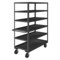 Zoro Select Utility Cart with Lipped Metal Shelves, Steel, 3,000 lb Load Capacity, 6 Shelves, 54 in L, 73 in H RSC-244873-6-3K-95 - alternate 1