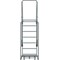 Ballymore 103 in H Steel Rolling Ladder, 7 Steps, 450 lb Load Capacity WA073214R - alternate 4