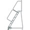 Ballymore 93 in H Steel Rolling Ladder, 6 Steps, 450 lb Load Capacity WA063214P - alternate 5