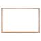 Ghent Dry Erase Board, Plastic, 48 5/8 in, 96 5/8 in, Wood Frame, White, Gloss M2W-48-4 - alternate 1