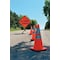 Zoro Select Traffic Cone, PVC, High-Intensity Prismatic, 28 in Height, 7 lb, Orange 6FHC6 - alternate 2