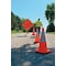 Zoro Select Traffic Cone, PVC, High-Intensity Prismatic, 28 in Height, 7 lb, Orange 6FHC6 - alternate 3