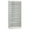 Tennsco 6-Shelf Bookcase, All Welded Steel 84"x36" Light Grey BC18-84 LIGHT GREY - alternate 1
