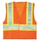 Kishigo Large Class 2 Breakaway High Visibility Vest, Orange 1176-L - alternate 5