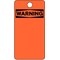 Electromark Warning Tag, Vinyl, 5 3/4 in H x 3 in W, Orange, Rectangle, 25 PK 5600V - alternate 2