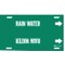 Brady Pipe Marker, Rain Water, Grn, 8 to 9-7/8 In 4115-G - alternate 1