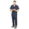 Vf Workwear CP40 Short Sleeve Coverall, Cotton/Polyester, 5 oz Fabric Weight, 33 in Inseam, Navy, L Long CP40NV LN L - alternate 2