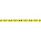 Zoro Select Floor Marking Tape, Polyester, Restricted Area, Black, Yellow, 3 in W., 7 mil Thickness 9TZM8 - alternate 1