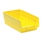 Quantum Storage Systems Shelf Storage Bin, Polypropylene, Yellow, 4 in H, 6 5/8 in W, 11 5/8 in L QSB102YL - alternate 1