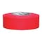 Zoro Select Flagging Tape, No Legend, Fluorescent Red, 1 3/16 in Wide x 150 ft Length, Vinyl, 4.5 mil TFRG-200 - alternate 1