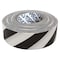 Zoro Select Flagging Tape, No Legend, Black/White, 1 3/16 in Wide x 300 ft Length, Vinyl, 2 mil SWBK-200 - alternate 1