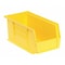 Quantum Storage Systems Hang & Stack Storage Bin, Polypropylene, Yellow, 5 in H, 5 1/2 in W, 10 7/8 in L QUS230YL - alternate 1