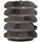 Durham Mfg Flat-Bottom Revolving Open Bin Storage Unit, 34 in Dia x 42 in H, 25 Compartments, Gray, Steel 1305-95 - alternate 1