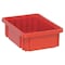 Quantum Storage Systems Polypropylene, Divider Box, Red, 10 7/8 in L, 3 1/2 in H DG91035RD - alternate 1