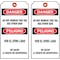 Brady Danger Bilingual Tag, Lockout Tagout, Cardstock, 7 in H x 4 in W, Black, Red, White, Rectangle 86691 - alternate 2
