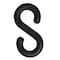 Zoro Select S-Hook for Plastic Chain Barrier, Black, 2 3/10 in Length, Gloss 50303-10 - alternate 1