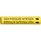 Brady Pipe Marker, High Pressure Nitrogen, Yel, 4195-C 4195-C - alternate 1