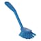 Remco 2 25/64 in W Dish Brush, Medium, 8 in L Handle, 3 1/8 in L Brush, Blue, Plastic 42373 - alternate 1