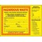 Accuform Hazardous Waste Label, 6 In. H, PK25, MHZW27EVP MHZW27EVP - alternate 1