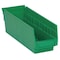 Quantum Storage Systems Shelf Storage Bin, Polypropylene, Green, 4 in H, 4 1/8 in W, 11 5/8 in L QSB101GN - alternate 3