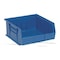 Quantum Storage Systems Hang & Stack Storage Bin, Polypropylene, Blue, 5 in H, 11 in W, 10 7/8 in L QUS235BL - alternate 1